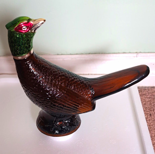 Pheasant bird shaped glass - pheasant,