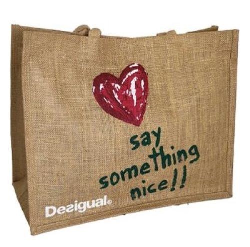 Desigual hessian jute - jute, tote