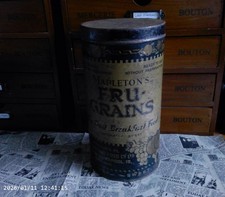 Old Vintage Tall Tin Mapletons