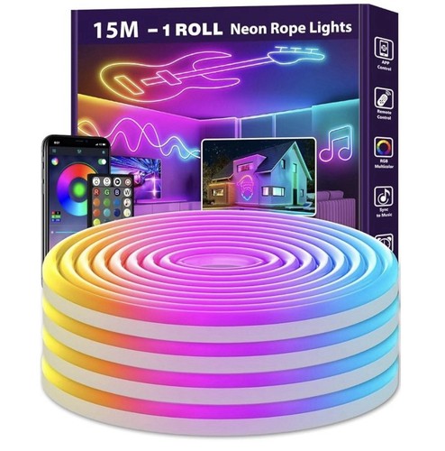 Ailbton 15m led - neon, rope