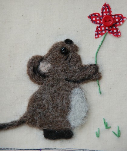 Textile art cute hand crafted - art.,