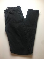 TOPMAN JEANS 32 LONG Black Skinny Distressed Casual MENS Drainpipe