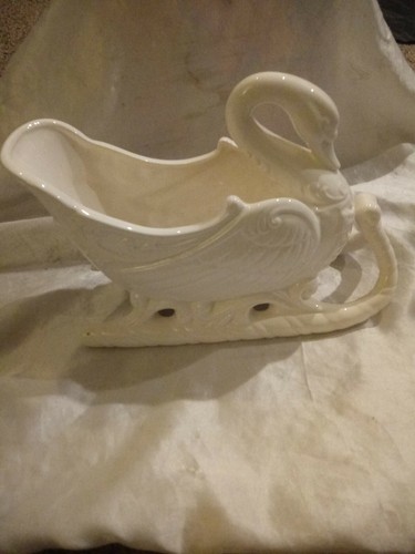 Elegant ceramic white - white, swan