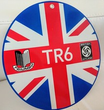 Triumph TR6 sign .. British