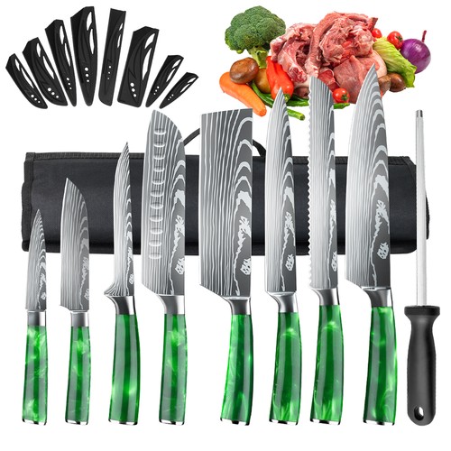 9pcs kitchen knives set - knives,