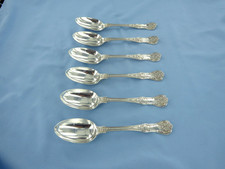 AN ANTIQUE SET OF SIX STERLING