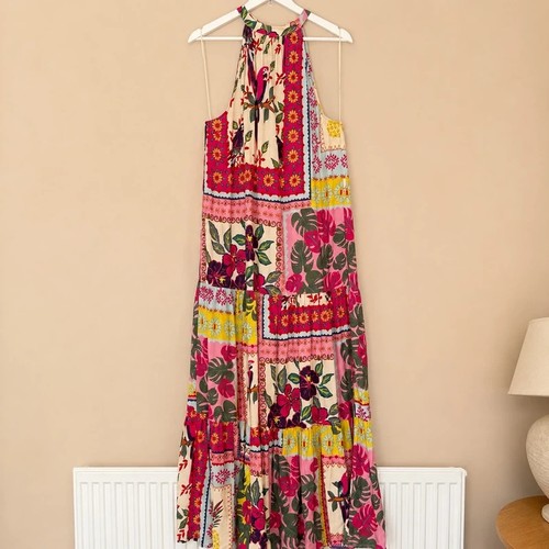 Lipsy maxi dress pink tropical - lipsy,