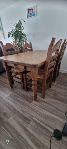 Solid oak and - and, rattan