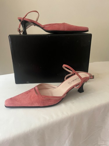 Hobbs pink suede kitten - , heel
