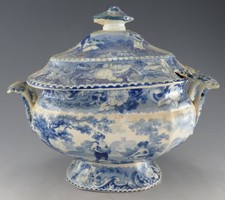 Antique Pottery Pearlware Blue