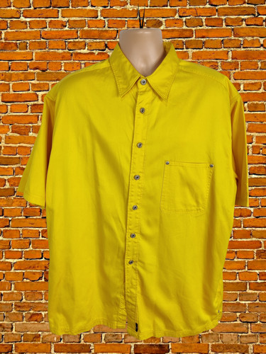 Vintage mens jcb xlarge yellow - mens,