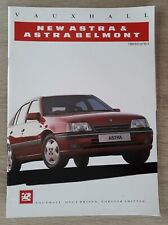 Vauxhall Astra & Belmont Range Brochure 1989 - Merit L LXi GL CD SRi GTE Conv
