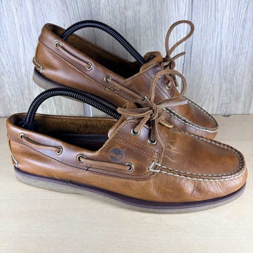 Timberland brown leather boat - timberland,