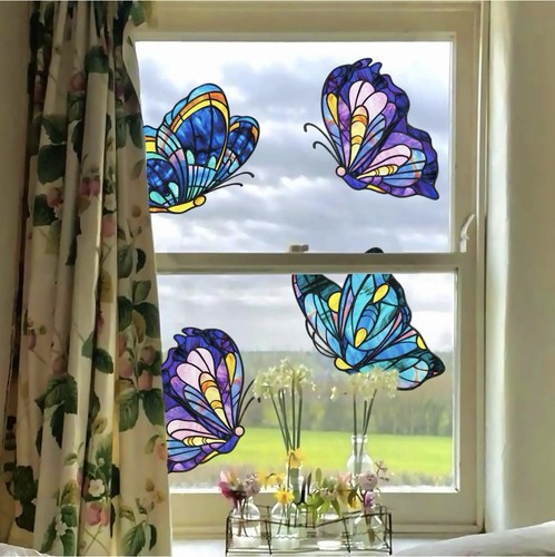 Large tiffany butterfly window - large,