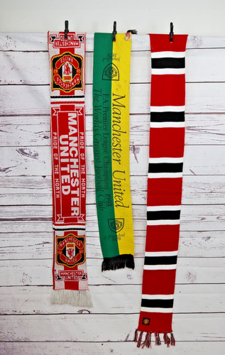 Vintage man utd - utd, scarves