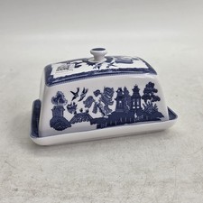 Blue Willow Covered Butter