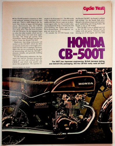 Honda 500t motorcycle cycle - honda,