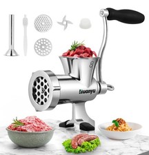 HUANYU MEAT GRINDER MANUAL STAINLESS STEEL HAND MEAT GRINDER