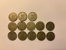 British Silver 6p Coins Pre