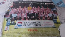 Southampton Football Club Rare Hand Signed A6 Team Poster From 1995-96