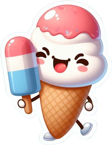 Colour cute ice - cute, art