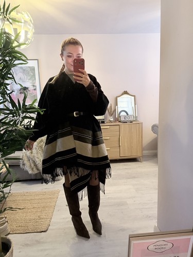 Tie rack poncho style - style, scarf