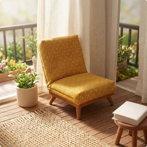 Fabric sofa miniature - sofa,