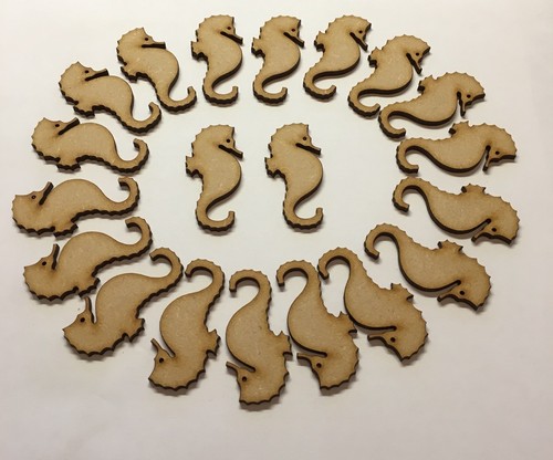 Wooden mdf seahorse size - wooden, x