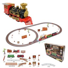 220Pcs Steam Train Track with