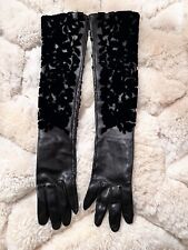 Dolce Gabbana Real Leather Ópera Gloves Silk Lining . Large. Worn Once Only 