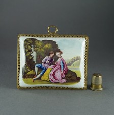 Antique Georgian Enamel Plaque