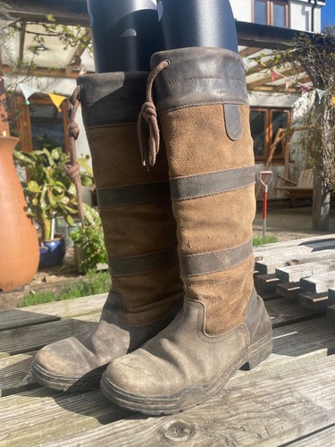 Ladies brown suede and leather - ladies,
