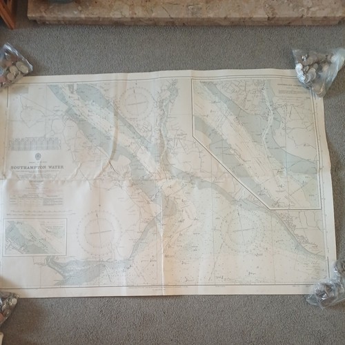 Vintage 1970 admiralty chart - admiralty,