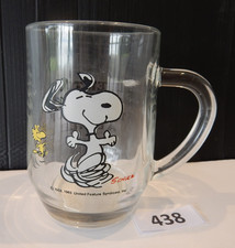 Retro Glass Snoopy/Woodstock Mug 'Life is too short not to live it up a little! 