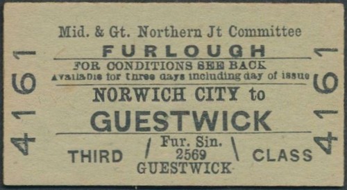 Railway ticket gnjt - railway, 3rd