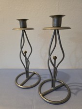 Pair Of Art Deco Twisted Metal