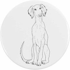 'Saluki Puppy' Button Pin