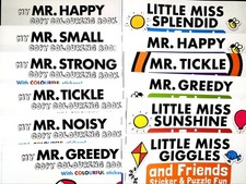 MR MEN & LITTLE MISS COLOURING & STICKER BOOKS - New - Mix n Match