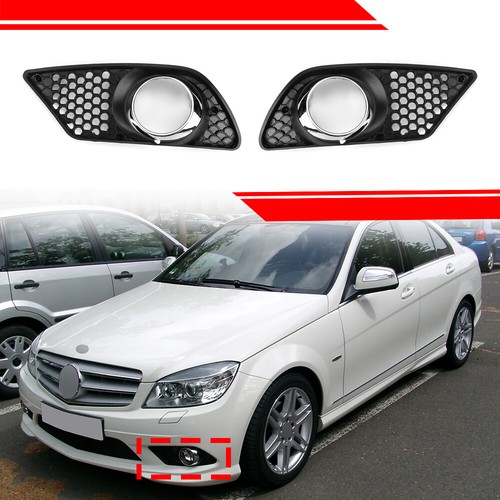 Front bumper fog light grill - front,