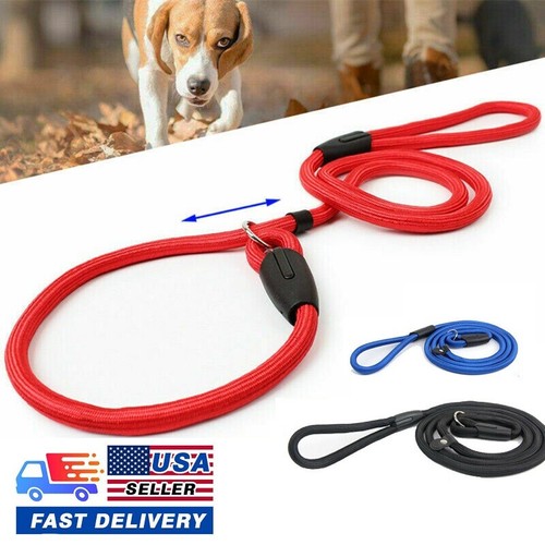 Dog nylon adjustable loop slip - nylon,