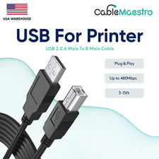 Printer USB 2.0 Cable Cord