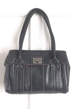 CLARKS Leather Bag Black Y2k