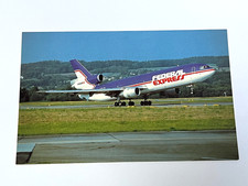 Aviation Airline Postcard FEDERAL EXPRESS  MCDONNELL DOUGLAS DC-10