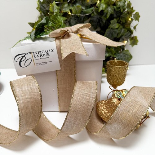 Christmas wire edged - wire, ribbon