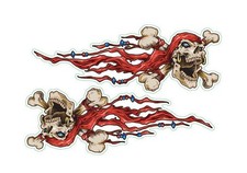 Sticker set pirate skull 9.5 x