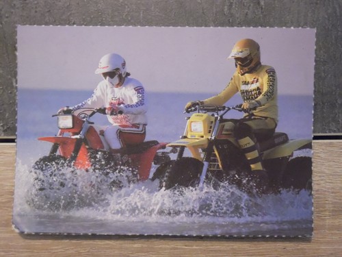 Motorcycle postcard navy - postcard, "navy"