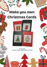 Make You Own Christmas Card, Cross Stitch Kit