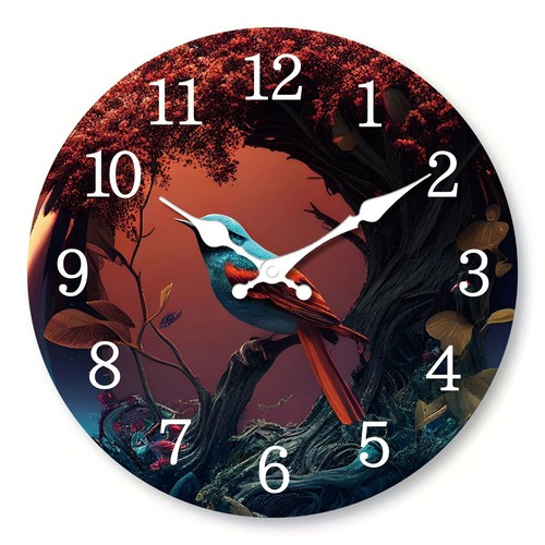 Artistic forest wall clock - forest,