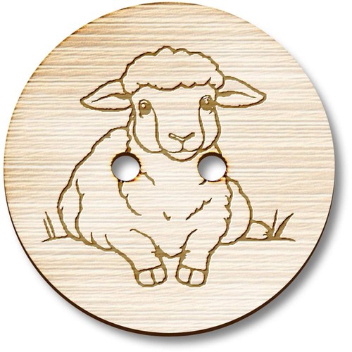 Relaxing sheep wooden - sheep',