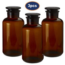 3pcs apothecary glass bottle - 3pcs,